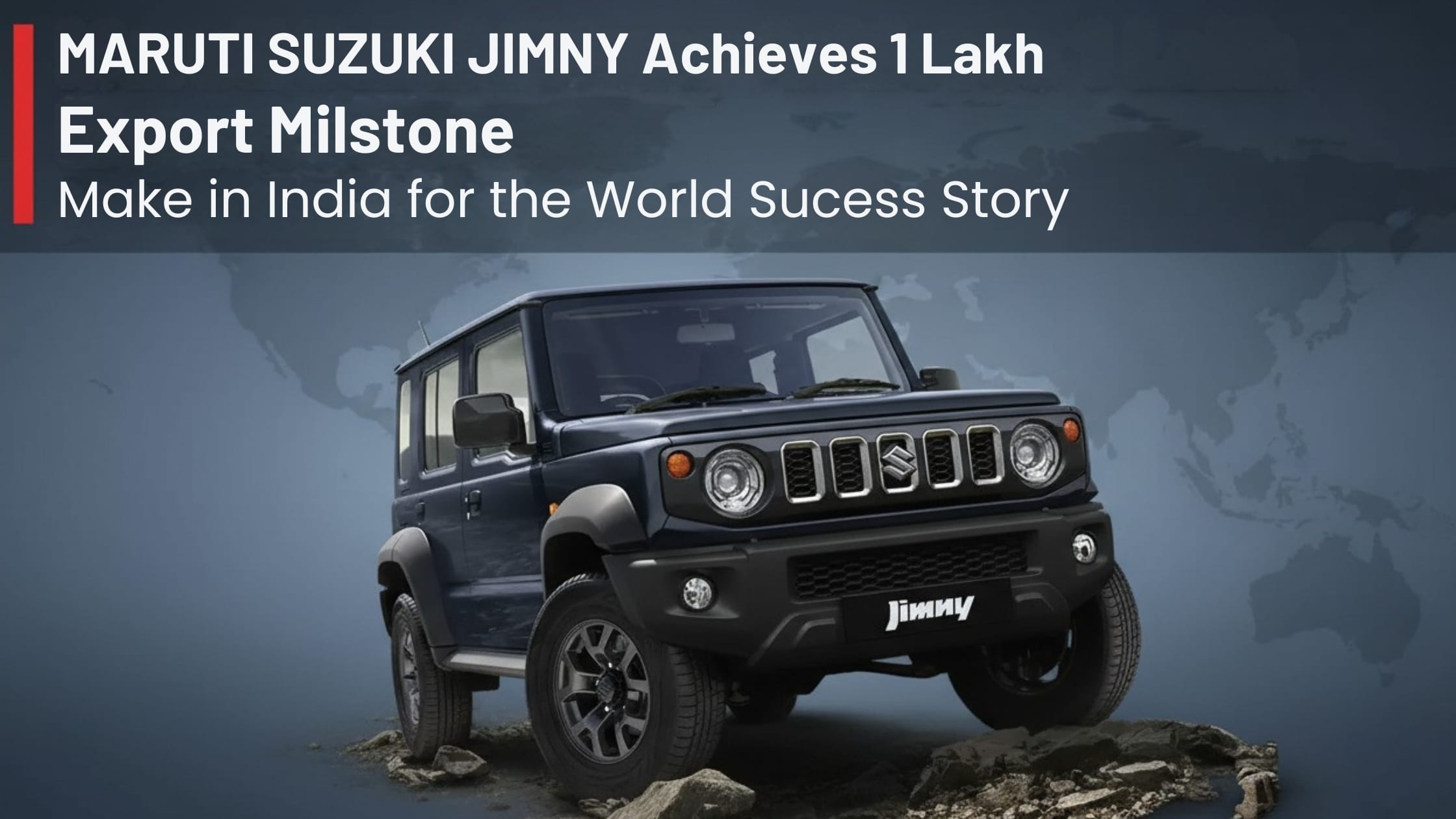 Maruti Suzuki Jimny Achieves 1 Lakh Export Milestone: 'Make in India for the World' Success Story 1 Maruti Suzuki Jimny Achieves 1 Lakh Export Milestone