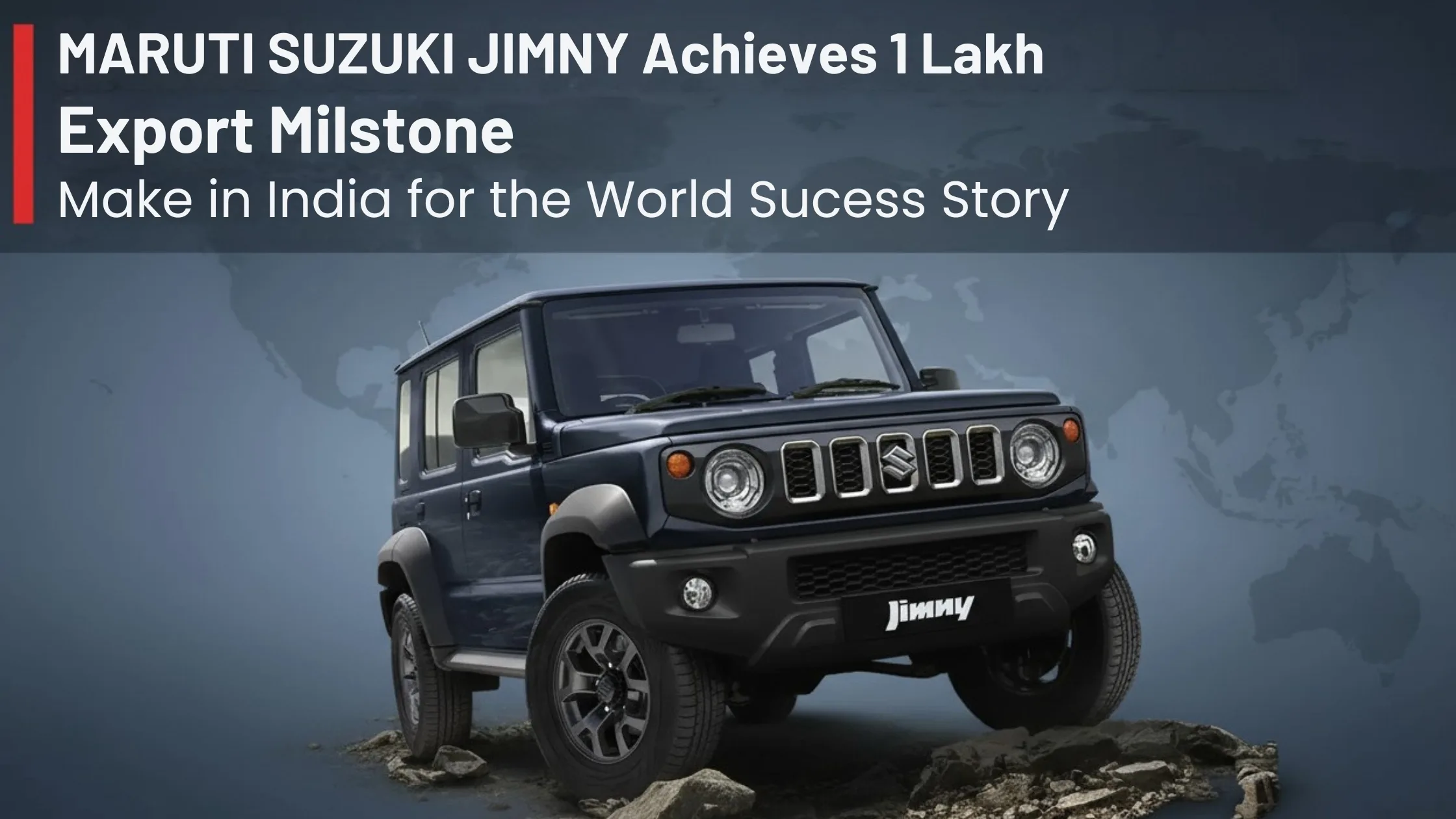 Maruti Suzuki Jimny Achieves 1 Lakh Export Milestone